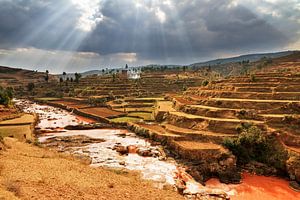 Terrassen in Madagaskar  von Dennis van de Water