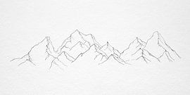 Chaîne de montagnes sur beangrphx Illustration and paintings