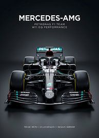 Mercedes-AMG Petronas F1 Team W11 EQ Performance Formel-1-Rennwagen von Morgan
