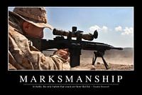 STK107141M-Marksmanship: Inspirerende en motiverende poster
