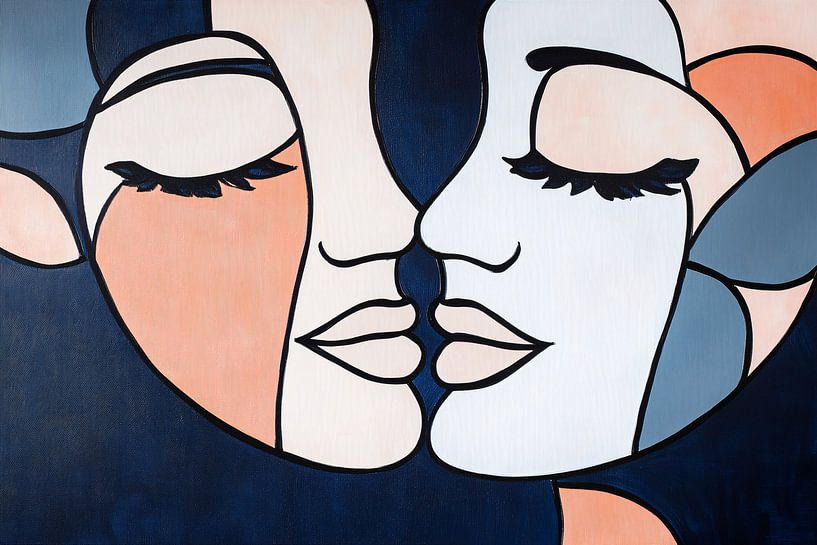 Abstract portrait of a couple by Imperial Art House