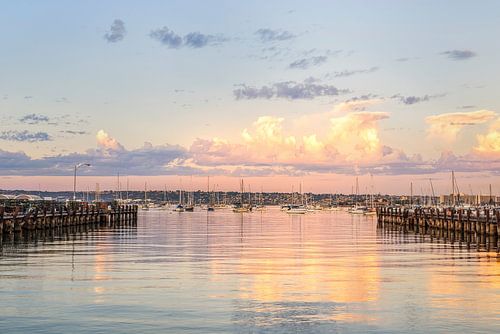 Pastel zonsopgang San Diego haven