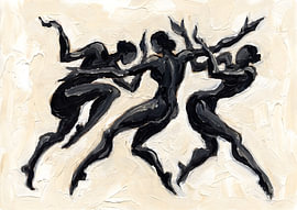 Graceful Abstract Dancers by HUGO