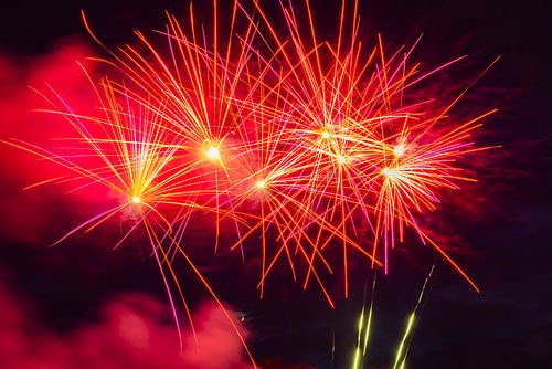 Feux d'artifice, spectacle pyrotechnique