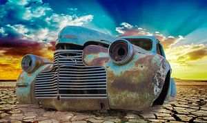 Oldtimer in der Namib-Wüste