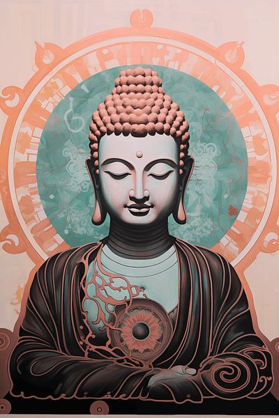 L'harmonie méditative du Bouddha par Steinfox Art