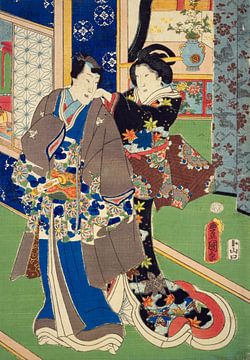Kunisada, Ein Kampf um zwölf Uhr, 1859