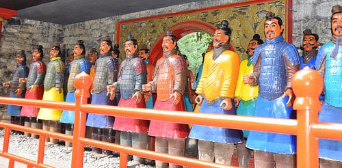 Groupe de sculpture chinoise