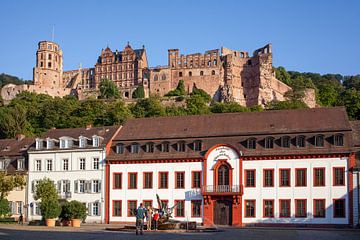 Kasteel en Karlplatz , Oude Stad, Heidelberg, Heidelberg