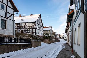 Herleshausen Fachwerkhäuser im Winter