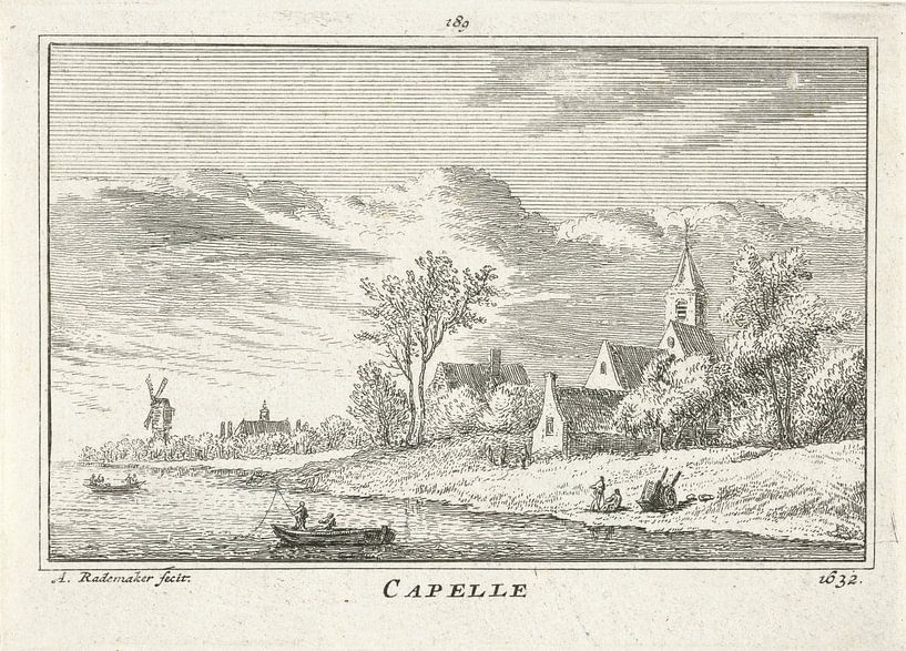 Abraham Rademaker, View of Capelle aan den IJssel, 1632 by Atelier Liesjes