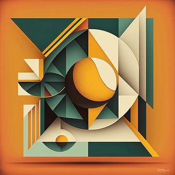 abstract geometric retro art van Gelissen Artworks