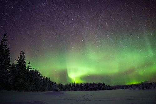 Aurore boréale en Laponie