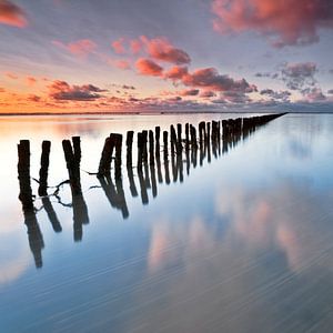 Coucher de soleil Pays Bas sur Peter Bolman