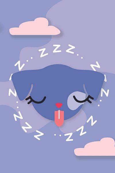 Sleeping Puppy by Walljar