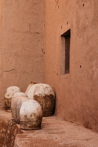 Muur Kasbah Tebi in Aït-Ben-Haddou II – warme aardetinten en authentieke details