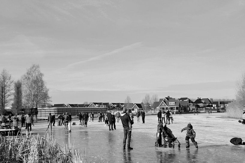 Skating in the Alblasserwaard by Consala van  der Griend