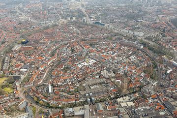 Luftaufnahme Amersfoort mit Lieve vrouwe Turm. von Marcel van den Bos