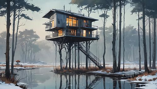 Pile dwelling in the moor