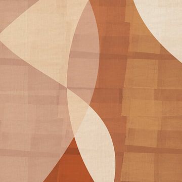 Eenvoudige aardetinten op canvas van Dina Dankers