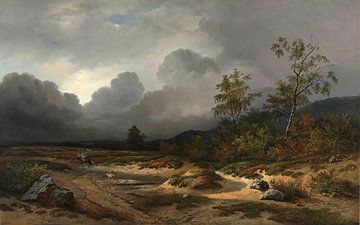 Landschap bij naderend onweer, Willem Roelofs