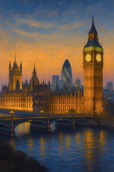Gemälde aus London, Vereinigtes Königreich. von Johannes