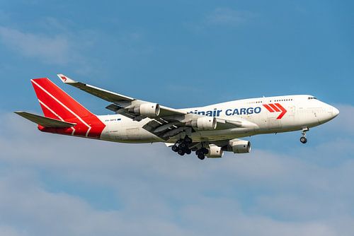 Landende Martinair Cargo Boeing 747-400. van Jaap van den Berg