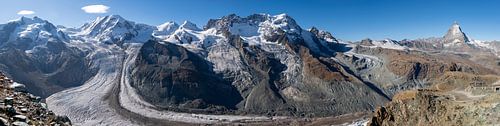 Panoramablick vom Gornergrat von Leopold Brix