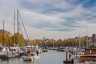 Eén van de havens in Dordrecht (Zuid-Holland) van Fotografie Jeronimo thumbnail