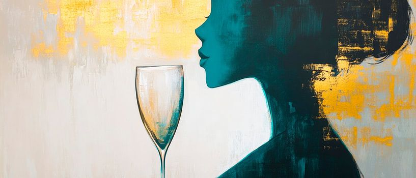 Glanz der Stille – Weibliche Eleganz von Poster Art Shop