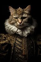 Baroque-style cat