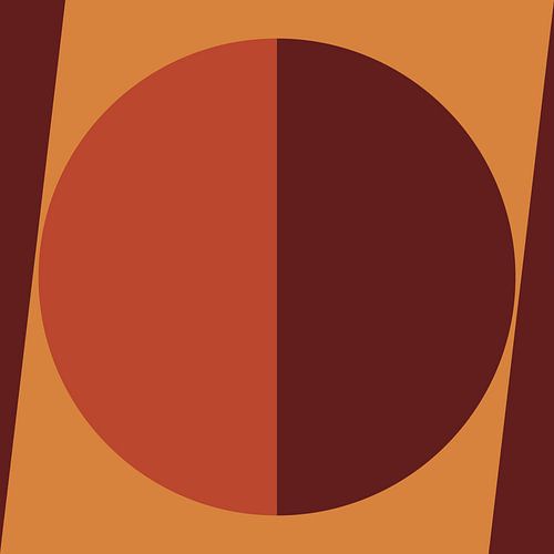 Abstracte vormen in balans. Retro geometrie