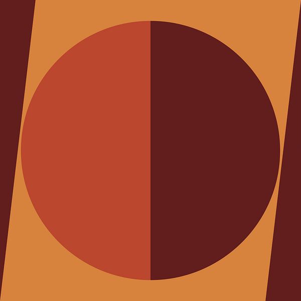 Abstract shapes in balance. Retro geometry by Dina Dankers