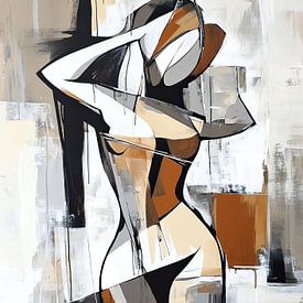 Abstracte Dans van Abstract Schilderij