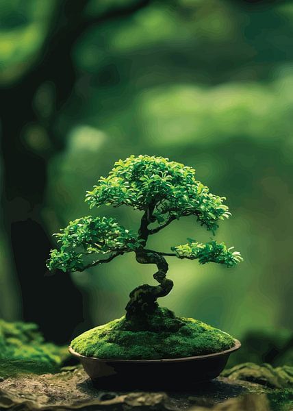 Bonsaïs sereins : Un moment de zen par PublicArt77