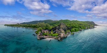 South Seas island - La Digue in the Seychelles by Dieter Meyrl