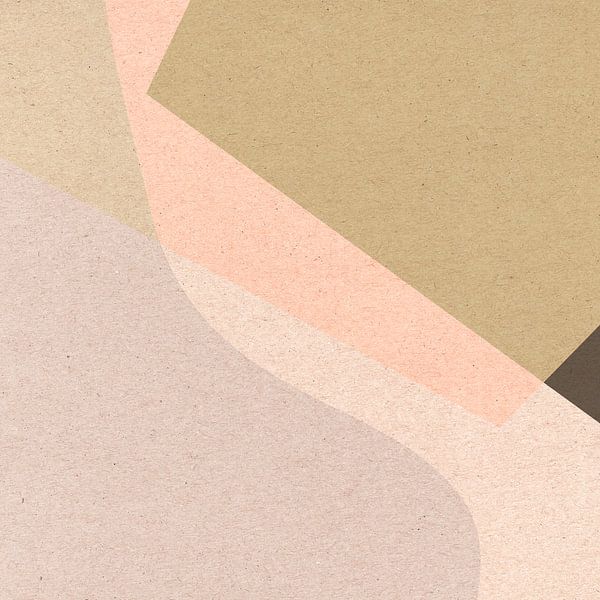 Modern retro. Abstract and geometric shapes no. 9 by Dina Dankers