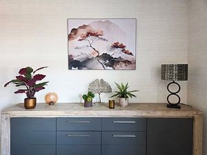 Japanese Art Japanese Mountain Landscape, Series: ZEN