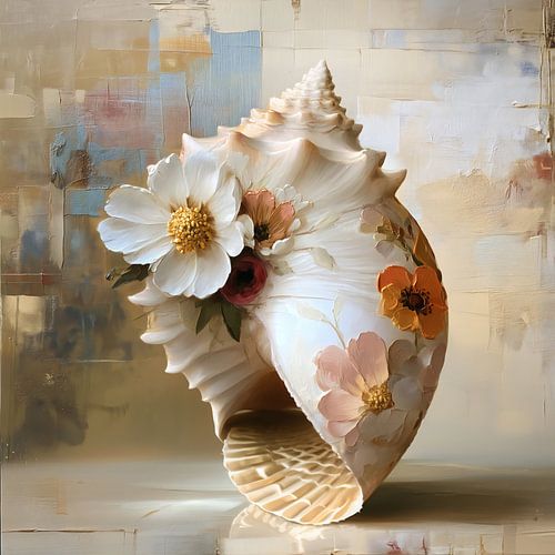 Floral Seashell