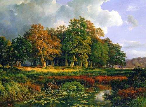 Adolf Vollmer~The Stangenmuhlengrund in Sachsenwald