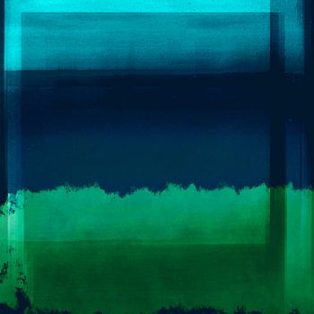 Blocs de couleurs lumineuses. Art abstrait moderne aux couleurs néon. Bleu et vert