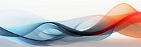 Abstracte minimalistische surrealistische achtergrond van kleuren en vormen van Art Bizarre thumbnail