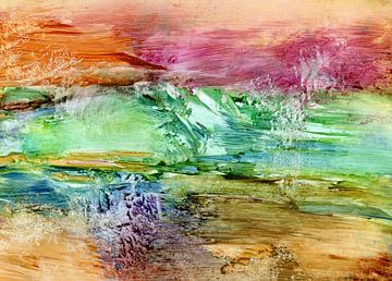 Landschaft Farbenfreude von Claudia Gründler