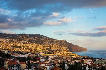 View to the city Funchal on the island Madeira, Portugal van Rico Ködder