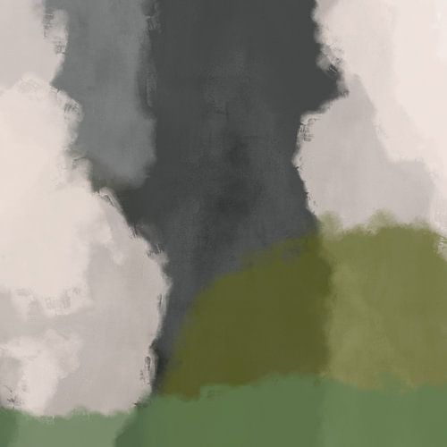 Rustig abstract schilderij
