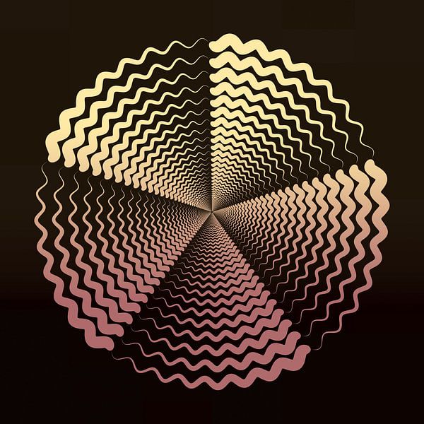 Retro flower by Mad Dog Art