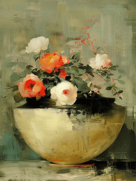 Stilleven met bloemen van Studio Allee