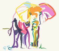 Elephant in Ecru