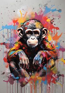 Singe coloré sur Andreas Magnusson