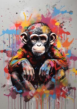 Kleurrijke aap van Andreas Magnusson
